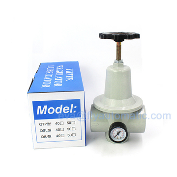 QTY-50 Pneumatic Air Pressure Regulator 2&quot; BSPT With Gauge 13000 L/Min QTY Series